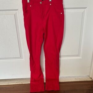 Karen Kane Red Skinny Pants